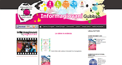 Desktop Screenshot of informagiovani.comunedigubbio.it