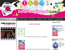 Tablet Screenshot of informagiovani.comunedigubbio.it